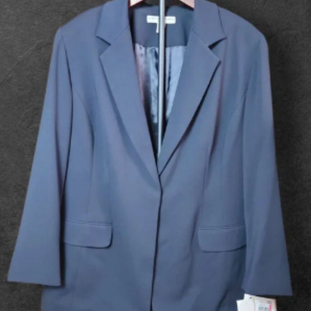 JOSEPHINE CHAUS | NWT Classic Professional Navy Blue Blazer Office Boss | 20